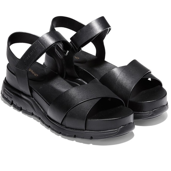 Cole Haan Shoes - Cole Haan ZeroGrand Leather Platform Sandals